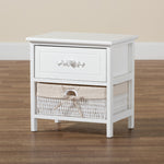 Load image into Gallery viewer, Baxton Studio Madelia Modern And Contemporary White Finished Wood And 1-Drawer Nightstand
