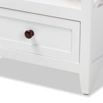 Load image into Gallery viewer, Baxton Studio Vesta Modern And Contemporary Two-Tone White And Dark Brown Finished Wood 1-Drawer End Table
