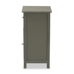 Load image into Gallery viewer, Baxton Studio Barend Mid-Century Modern Two-Tone Grey And Charcoal Finished Wood 1-Drawer Storage Cabinet
