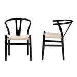 Load image into Gallery viewer, Baxton Studio Paxton Modern Black Finished Wood 2-Piece Dining Chair Set
