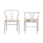 Load image into Gallery viewer, Baxton Studio Paxton Modern White Finished Wood 2-Piece Dining Chair Set
