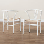 Load image into Gallery viewer, Baxton Studio Paxton Modern White Finished Wood 2-Piece Dining Chair Set
