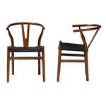 Load image into Gallery viewer, Baxton Studio Paxton Modern Walnut Brown Finished Wood 2-Piece Dining Chair Set
