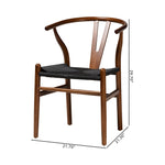 Load image into Gallery viewer, Baxton Studio Paxton Modern Walnut Brown Finished Wood 2-Piece Dining Chair Set
