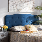 Load image into Gallery viewer, Baxton Studio Gregory Modern And Contemporary Navy Blue Velvet Fabric Upholstered Queen Size Headboard
