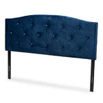 Load image into Gallery viewer, Baxton Studio Leone Modern And Contemporary Navy Blue Velvet Fabric Upholstered Queen Size Headboard
