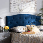 Load image into Gallery viewer, Baxton Studio Leone Modern And Contemporary Navy Blue Velvet Fabric Upholstered Queen Size Headboard
