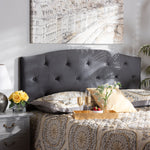 Load image into Gallery viewer, Baxton Studio Leone Modern And Contemporary Grey Velvet Fabric Upholstered Full Size Headboard
