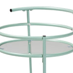 Load image into Gallery viewer, Baxton Studio Newell Mid-Century Modern Mint Green Finished Metal 2-Tier Kitchen Cart
