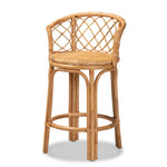 Load image into Gallery viewer, Baxton Studio Orchard Modern Bohemian Natural Brown Rattan Counter Stool
