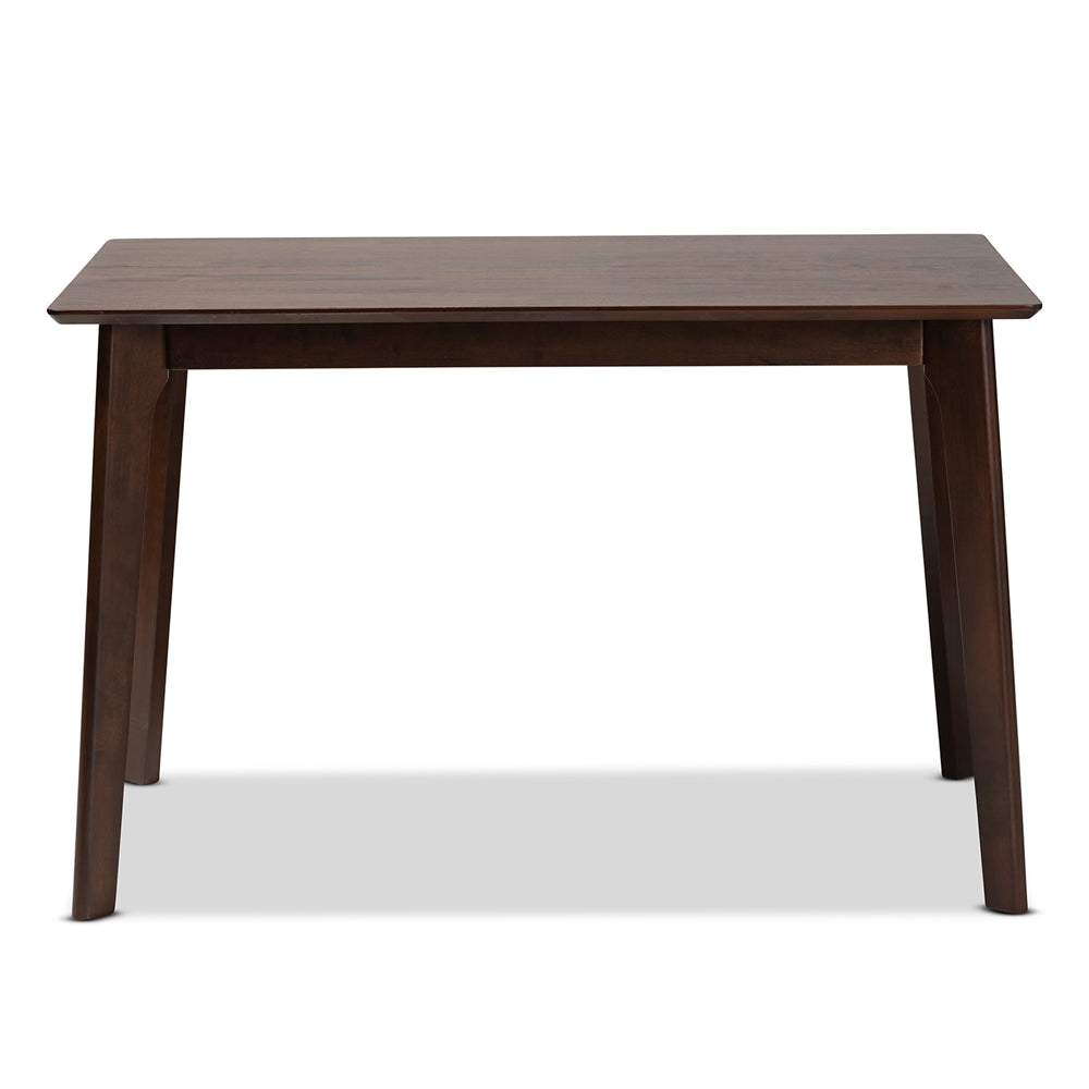 Baxton Studio Seneca Modern And Contemporary Dark Brown Finished Wood Dining Table