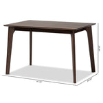 Load image into Gallery viewer, Baxton Studio Seneca Modern And Contemporary Dark Brown Finished Wood Dining Table
