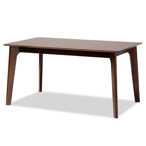 Baxton Studio Seneca Modern And Contemporary Dark Brown Finished Wood 59-Inch Dining Table