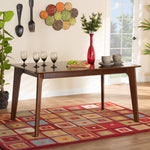 Load image into Gallery viewer, Baxton Studio Seneca Modern And Contemporary Dark Brown Finished Wood 59-Inch Dining Table
