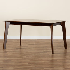 Baxton Studio Seneca Modern And Contemporary Dark Brown Finished Wood 59-Inch Dining Table