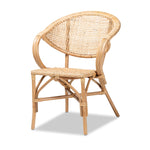 Load image into Gallery viewer, Baxton Studio Varick Modern Bohemian Natural Brown Finished Rattan Dining Chair
