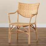 Load image into Gallery viewer, Baxton Studio Damani Modern Bohemian Natural Brown Finished Rattan Dining Chair
