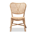 Load image into Gallery viewer, Baxton Studio Nadira Modern Bohemian Natural Brown Finished Rattan Dining Chair
