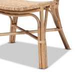 Load image into Gallery viewer, Baxton Studio Nadira Modern Bohemian Natural Brown Finished Rattan Dining Chair
