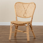 Load image into Gallery viewer, Baxton Studio Nadira Modern Bohemian Natural Brown Finished Rattan Dining Chair
