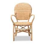 Load image into Gallery viewer, Baxton Studio Genna Modern Bohemian Natural Brown Finished Rattan Dining Chair
