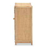 Load image into Gallery viewer, Baxton Studio Shena Modern Bohemian Natural Brown Rattan 2-Door Storage Cabinet
