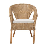 Load image into Gallery viewer, Baxton Studio Abbey Modern Bohemian Natural Brown Antique Rattan Dining Chair
