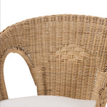 Load image into Gallery viewer, Baxton Studio Abbey Modern Bohemian Natural Brown Antique Rattan Dining Chair
