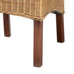 Load image into Gallery viewer, Baxton Studio Shamara Modern Bohemian Natural Rattan And Mahogany Wood Dining Chair
