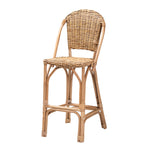 Load image into Gallery viewer, Baxton Studio Neola Modern Bohemian Natural Rattan Bar Stool
