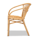 Load image into Gallery viewer, Baxton Studio Murai Modern Bohemian Natural Brown Rattan Dining Chair
