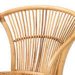 Load image into Gallery viewer, Baxton Studio Murai Modern Bohemian Natural Brown Rattan Dining Chair
