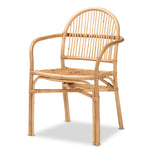 Load image into Gallery viewer, Baxton Studio Tugera Modern Bohemian Natural Brown Rattan Dining Chair
