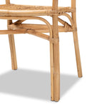 Load image into Gallery viewer, Baxton Studio Tugera Modern Bohemian Natural Brown Rattan Dining Chair
