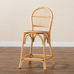 Load image into Gallery viewer, Baxton Studio Wina Modern Bohemian Natural Brown Rattan Counter Stool
