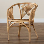 Load image into Gallery viewer, Baxton Studio Kagama Modern Bohemian Natural Brown Rattan Dining Chair
