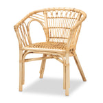 Load image into Gallery viewer, Baxton Studio Kaka Modern Bohemian Natural Brown Rattan Dining Chair
