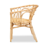 Load image into Gallery viewer, Baxton Studio Kaka Modern Bohemian Natural Brown Rattan Dining Chair
