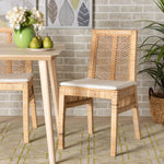 Load image into Gallery viewer, Baxton Studio Suci Modern Bohemian Natural Brown Rattan 2-Piece Dining Chair Set
