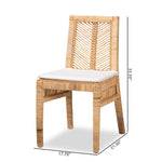 Load image into Gallery viewer, Baxton Studio Suci Modern Bohemian Natural Brown Rattan 2-Piece Dining Chair Set
