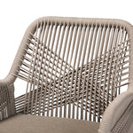 Load image into Gallery viewer, Baxton Studio Jennifer Mid-Century Transitional Grey Woven Rope Mahogany Dining Arm Chair
