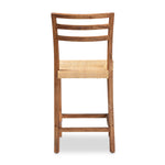 Load image into Gallery viewer, Baxton Studio Arthur Mid-Century Modern Walnut Brown Mahogany Wood And Natural Rattan Counter Stool
