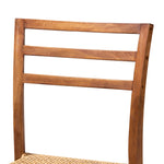 Load image into Gallery viewer, Baxton Studio Arthur Mid-Century Modern Walnut Brown Mahogany Wood And Natural Rattan Counter Stool
