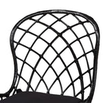 Load image into Gallery viewer, Baxton Studio Sabelle Modern Bohemian Black Finished Rattan And Metal 2-Piece Dining Chair Set
