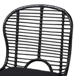 Load image into Gallery viewer, Baxton Studio Brenna Modern Bohemian Black Finished Rattan And Metal 2-Piece Dining Chair Set
