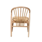 Load image into Gallery viewer, Baxton Studio Kobe Mid-Century Modern Natural Brown Finished Wood And Rattan Dining Chair
