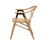 Load image into Gallery viewer, Baxton Studio Cyntia Modern Bohemian Natural Brown Rattan Dining Chair
