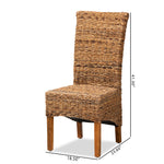 Load image into Gallery viewer, Baxton Studio Trianna Rustic Transitional Natural Seagrass And Brown Finished Wood Dining Chair
