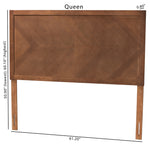 Load image into Gallery viewer, Baxton Studio Terrian Classic And Traditional Ash Walnut Finished Wood Queen Size Headboard
