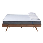 Load image into Gallery viewer, Baxton Studio Sarita Mid-Century Modern Ash Walnut Finished Wood King Size Bed Frame
